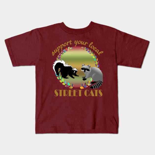 Support your local street Cats Kids T-Shirt by sayed20